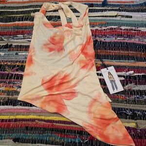 Y2k Tank Top Coral Floral Tank Top Y2k Top Milk X honey